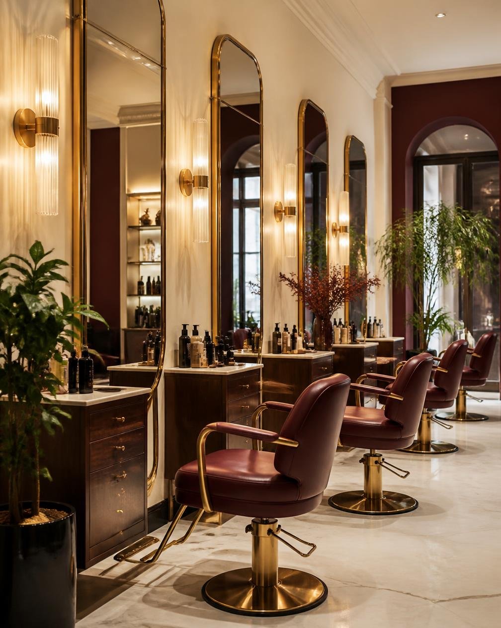 Warm, premium interior of Promax Unisex Salon near Thindlu Gate, Sarjapura